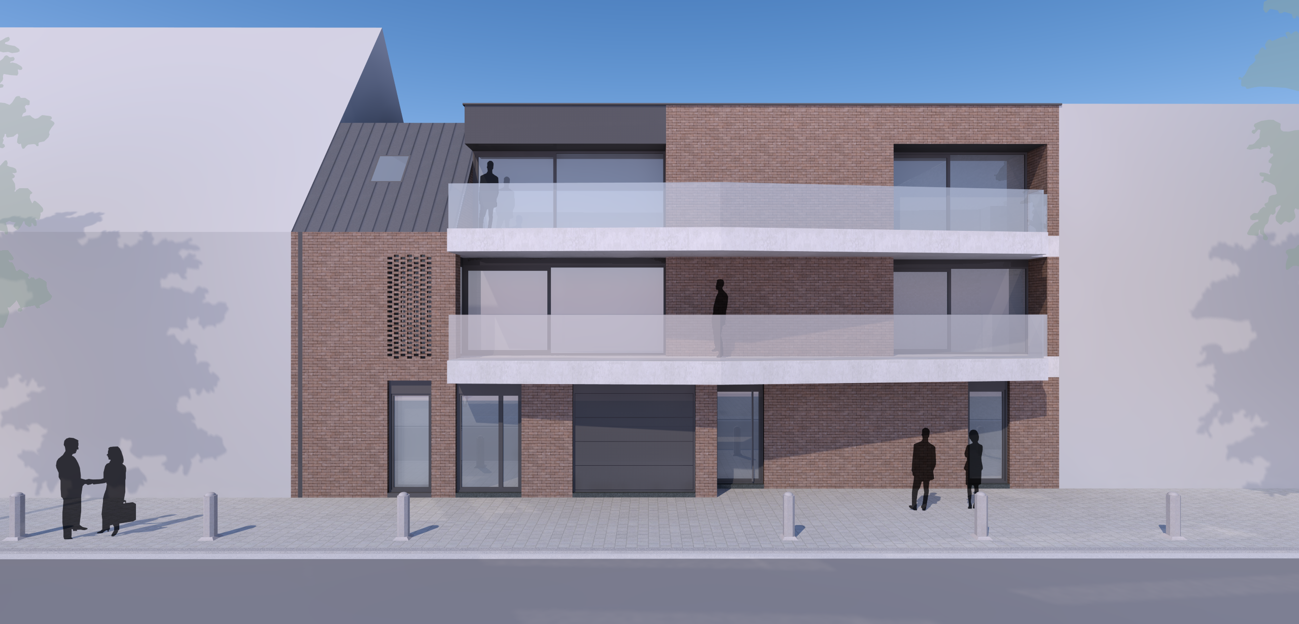 Energiezuinige appartementen met garage in Lommel - Frans Van Hamstraat